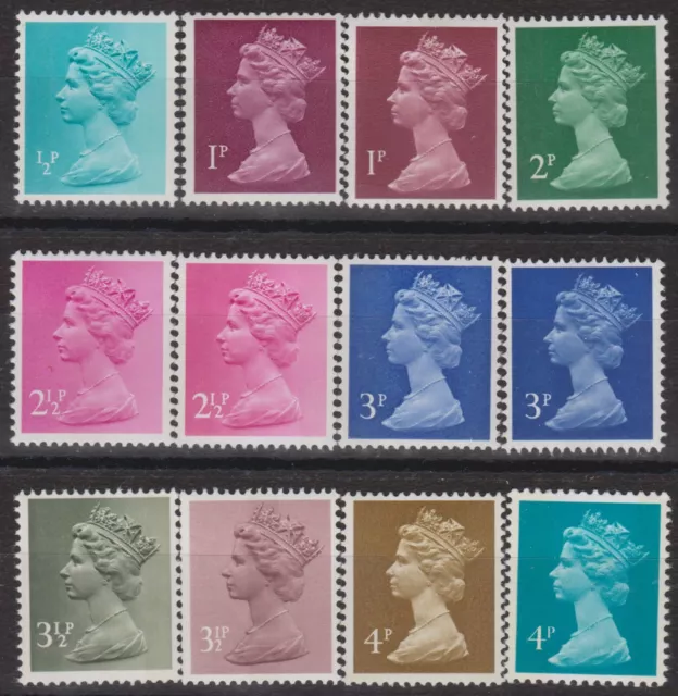 z3574) GB - Machins 1971/96. MNH. Small Collection. X Series