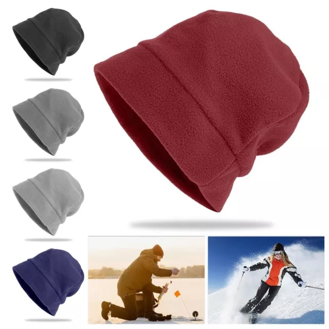 Windproof Thermal Tactical Hat Camouflage Ski Baggy Hat Fleece Hats