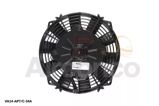 Spal Axial Fan, VA14-AP7/C-34A, 12v (Pull) 7.5" (190mm) - Genuine Product!