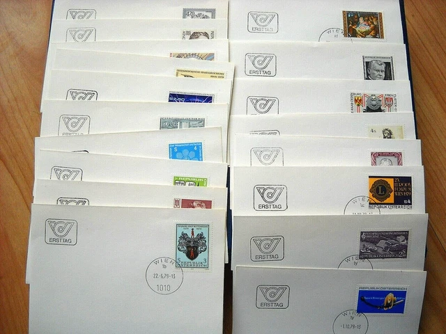 Ersttagsblätter Österreich 1979  Lot ( siehe Fotos )