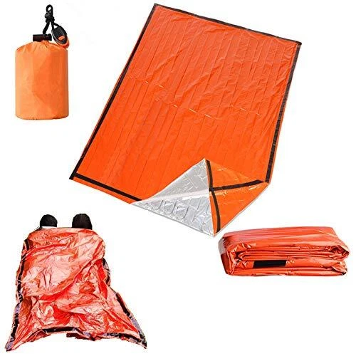 2-Person Emergency Sleeping Bag Lightweight Thermal Bivvy Sack