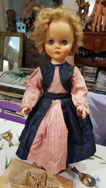 Ancienne Poupée Mannequin 1960 Usa 56 Cm Robe D Origine