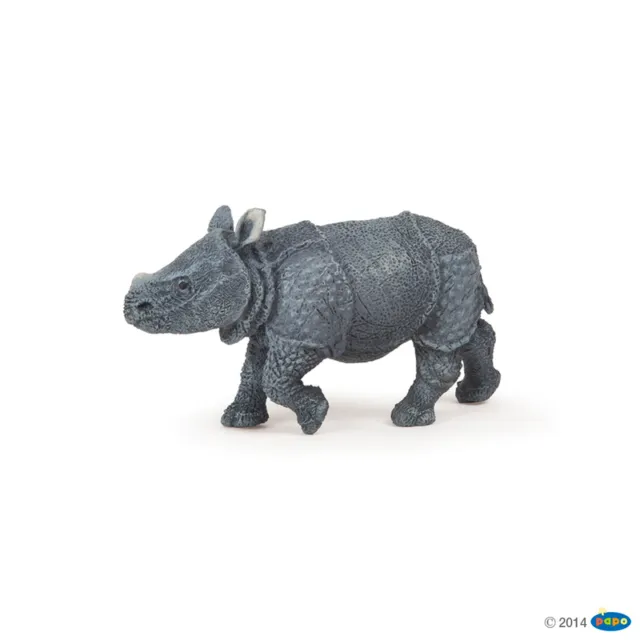 NEW PAPO 50148 Grey Indian Rhinoceros Calf