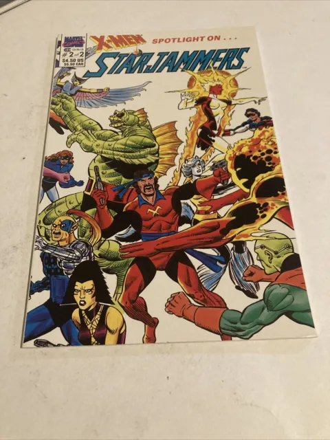 X-MEN SPOTLIGHT ON STARJAMMERS # 1 & # 2 Marvel Comic Books G/VG 1990 Copper Age 11