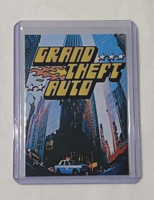 Grand Theft Auto Limited Edition Artist Signed Game Cover Trading Card 1/10