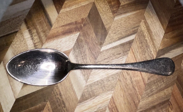 1 - Calderoni BORROMEO Glossy 18/10 Stainless ITALY Flatware 8" OVAL SOUP SPOONS