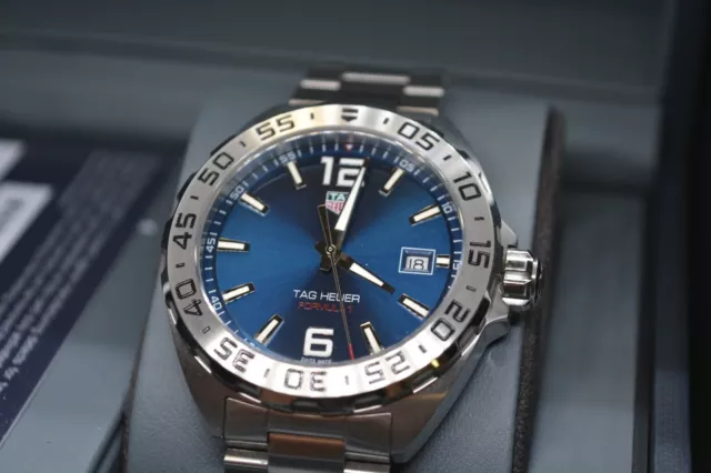 *NEW* TAG Heuer Aquaracer Blue Quartz Diver's 41mm Watch WAZ1118.BA0875 Full Set