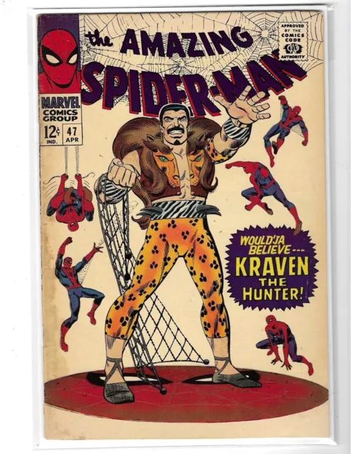 Amazing Spiderman 47 Classic Romita Sr Kraven The Hunter Cover Silver Age Marvel