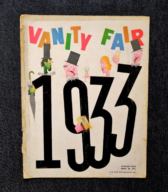 1933 Vanity Fair Frederick Chance Cover Miguel Covarrubias Covarrubias/Weimar Ac