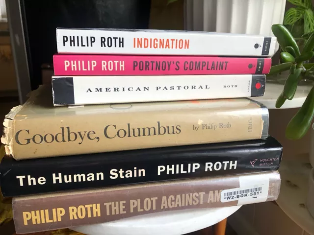 Philip Roth Lot Books Indignation American Pastoral Human Stain Goodbye Columbus