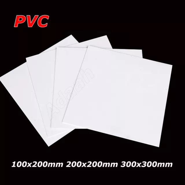 Weiß PVC Kunststoff Platte Hartplatte 0.2mm-1mm Zuschnitt Platte UV-beständig