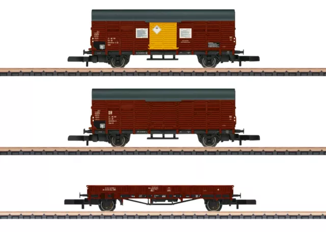 Märklin 82268 scala Z set vagoni merci della Repubblica Democratica del Congo 3 pezzi #NUOVO in IMBALLO ORIGINALE#