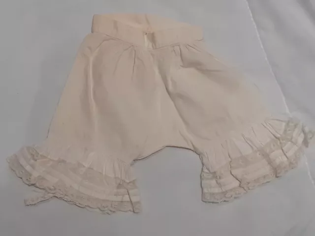 Antique doll's panties end 19th - Culotte ancienne de poupée fin XIXe