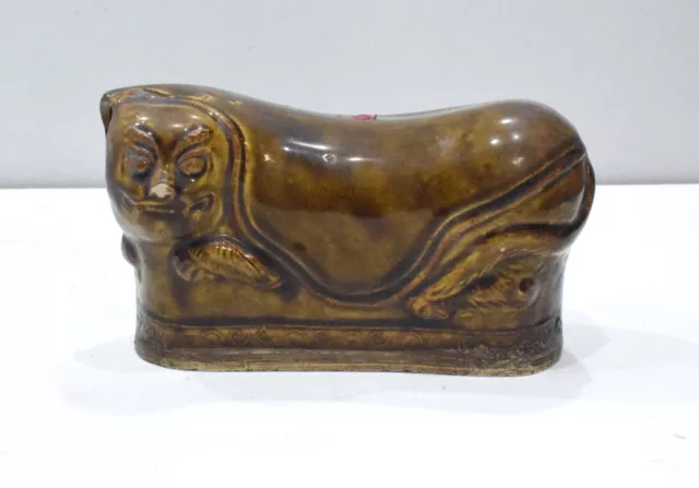 Chinese Antique Porcelain Cat Pillow Head Rest