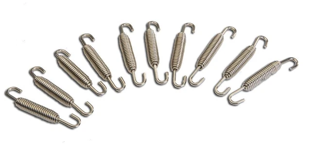 6 Ganci A Molla Per Tubo Di Scarico Marmitta In Acciaio Inossidabile Per Moto Scooter Atv~p143210299