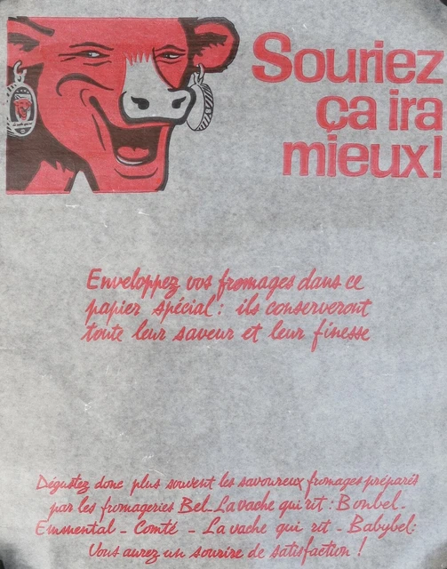 STICKER VACHE QUI Rit 1974 Walt Disney Robin Et Petit Jean Fromageries