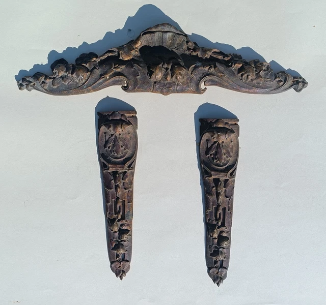 rare paire d ornement a decor de personnage de tringle en bronze pour rideau