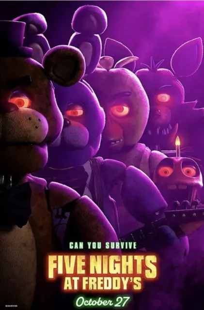 FIVE NIGHTS AT FREDDY’S (2023) Original Teaser Movie Poster 27x40 DS Horror