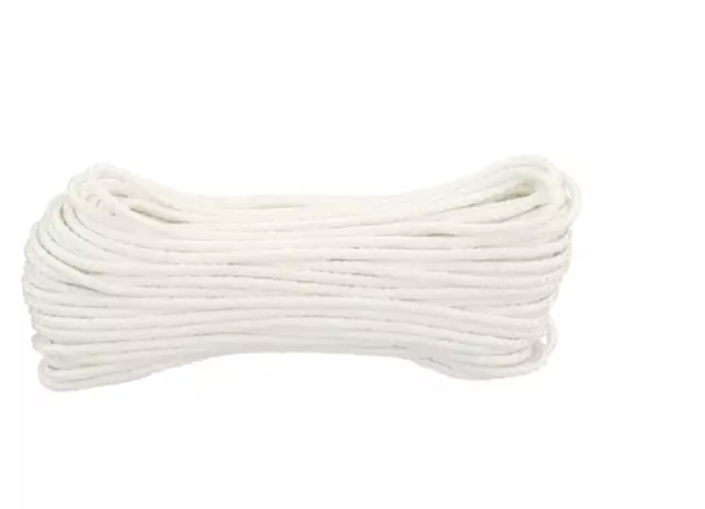 Everbilt 1/8 in. x 48 ft. White Braided Nylon and Polypropylene Cord 14068  - The Home Depot