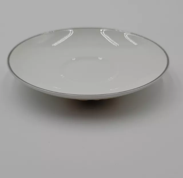Crown Staffordshire Bone China Platinum Band Saucer Plate Federated Store 3