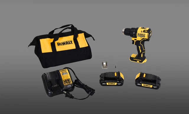 DeWalt DCD708C2 20V Cordless 1/2" Drill/Driver Kit w/ Batteries, Charger and Bag
