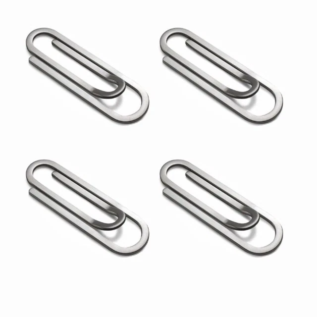 4PCS SILVER CREDIT Card Clip Document Ticket Holder Men's Boy's Gift £7