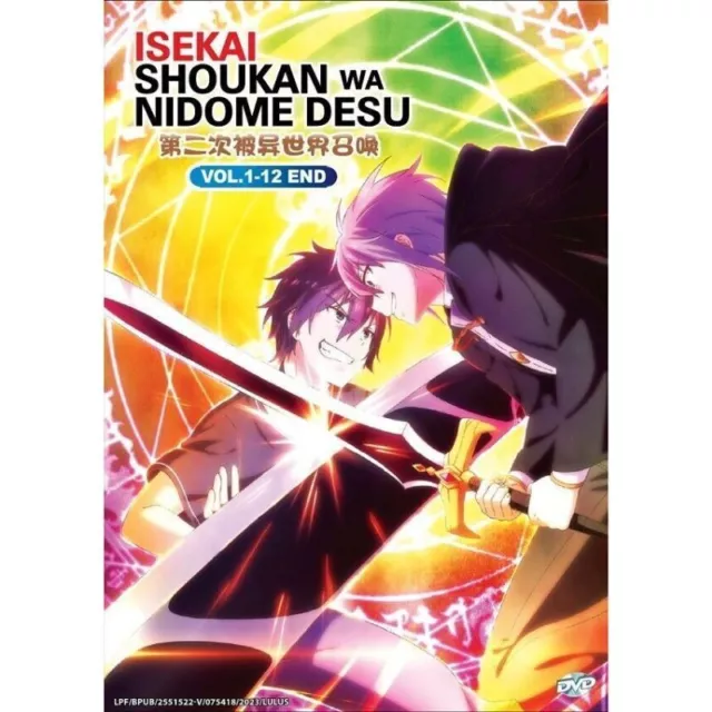 ISEKAI SHOUKAN WA Nidome Desu ( Vol.1-12 End ) Dvd + Extra Gift