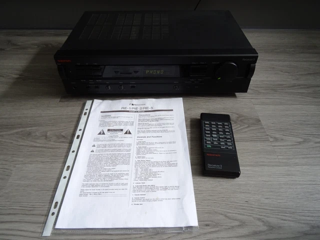 Nakamichi Receiver 3 Amplifier With Phono Stage For Turntables Original Remote Nakamichi Receiver 3 Amplifier With Phono Stage For Turntables Original Remote