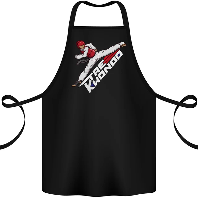 Taekwondo Fighter Mixed Martial Arts MMA Cotton Apron 100% Organic