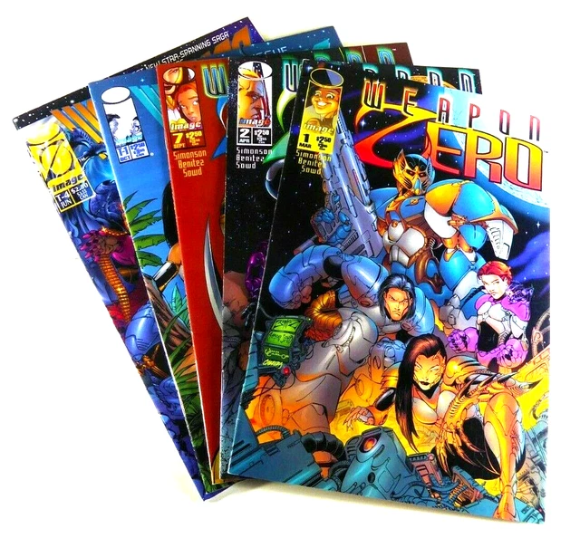Image WEAPON ZERO (1996) #1 2 7 (1995) #1 4 VF+ to NM- WALT SIMONSON Ships FREE!