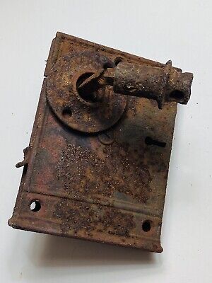 Antique Vintage Mortise Door Lock Plate Old Steampunk Projects Crafts Gothic