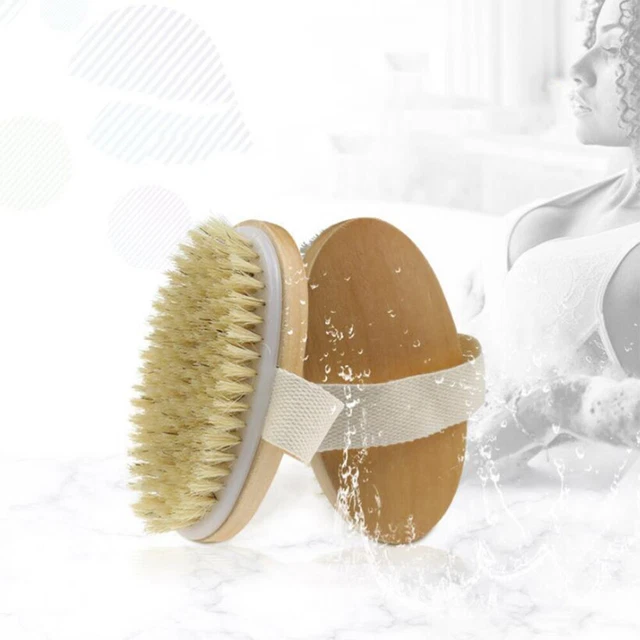 Removedor de celulitis masajeador SPA cepillo exfoliante posterior cuerpo de madera
