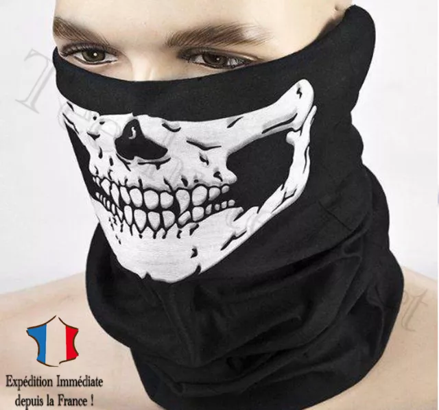 Tour de Cou Cagoule Masque Tete De Mort Ghost Skull Airsoft Paintball Ski