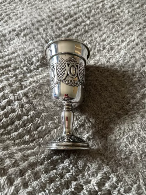 Vintage Sterling Silver Kiddush Cup Jewish Judaica Shabbat