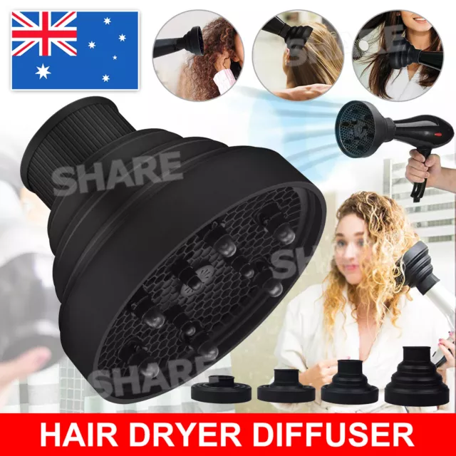 Silicone Hair Dryer NEW Universal Salon Travel Foldable Diffuser Professional