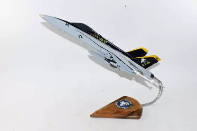 VFA-83 Rampagers USS Truman 2016 Blue FA-18C Model, Navy, 1/37th (18") Scale