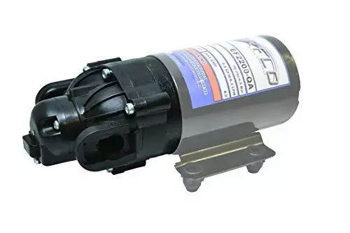 Everflo EF2200-QA-KIT 12V Diaphragm Pump Head, Black