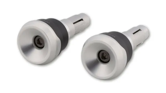 HIGHSIDER Aluminium Lenkergewichte AKRON-LS silber für Lenker ID 12-22 mm