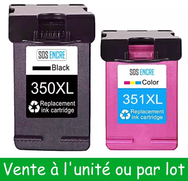 SOS ENCRE - Cartouches d'encre compatibles avec HP 350 351 XL - A l'unité ou Lot