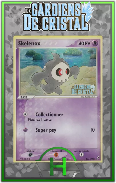 Skelenox Holo - EX:Gardiens de Cristal - 51/100 - Carte Pokemon Française
