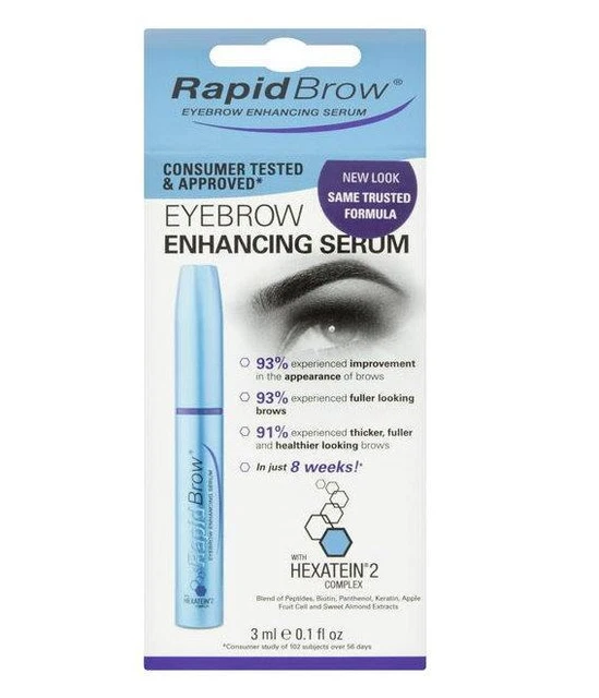 Suero potenciador rápido del crecimiento de cejas 0,1 Fl Oz (3 ml) pestañas acondicionadoras