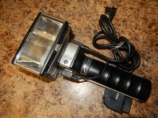 Metz Mecablitz 60 CT-4 Hammerhead Flash Head w/ Cables - As Is, Untested