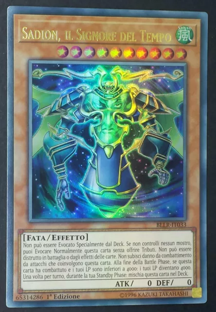 SADION IL SIGNORE DEL TEMPO Ultra Rara in Italiano BLLR-IT033 YUGIOH