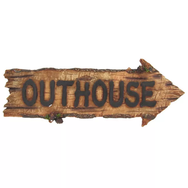 Rustic Outhouse Arrow Wall Plaque Sign. Perfect complement to Western Decor
