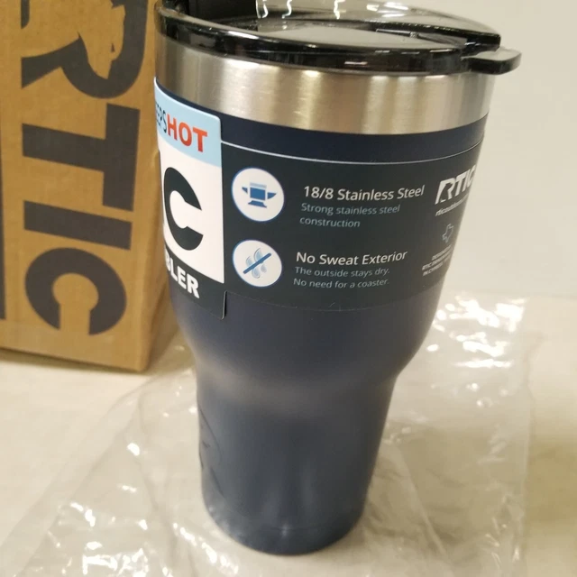 RTIC 20 oz Tumbler Hot Cold Double Wall Vacuum Insulated 20oz Navy 2