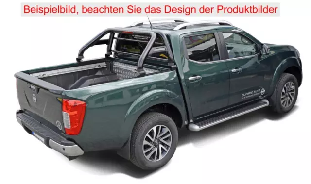 Fahrzeugspezifischer Überrollbügel für Nissan Navara NP300 (2015-2021) Schwarz