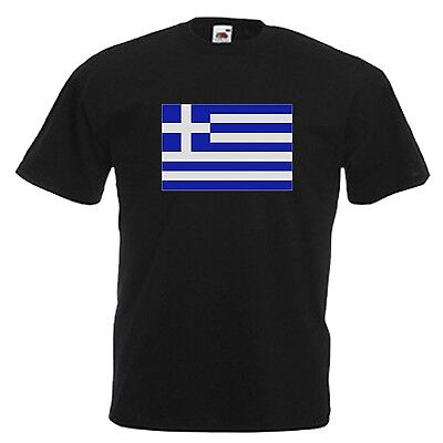 Greece Flag Emblem T-Shirt All Sizes & Colours