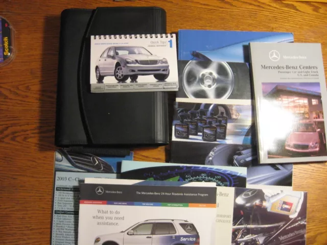 2003 Mercedes Benz C class OEM Owners Manual Set