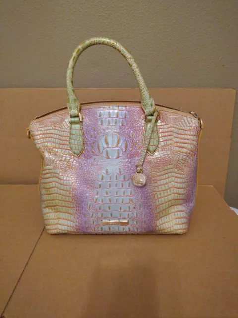 Brahmin Mini Duxbury Verbena Ombre Melbourne Leather Satchel Bag purse