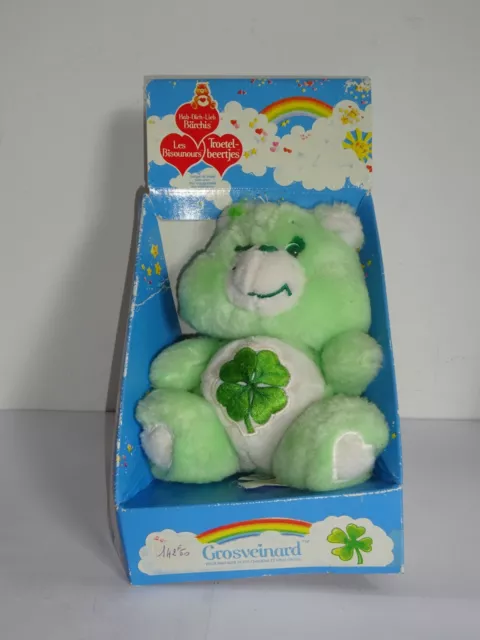 Peluche vintage Bisounours Care Bears Grosveinard Kenner - Neuf en boite (C715)